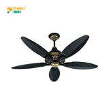 SK Grace 56" Inverter with Remote Ceiling fan Black Gold SK-205