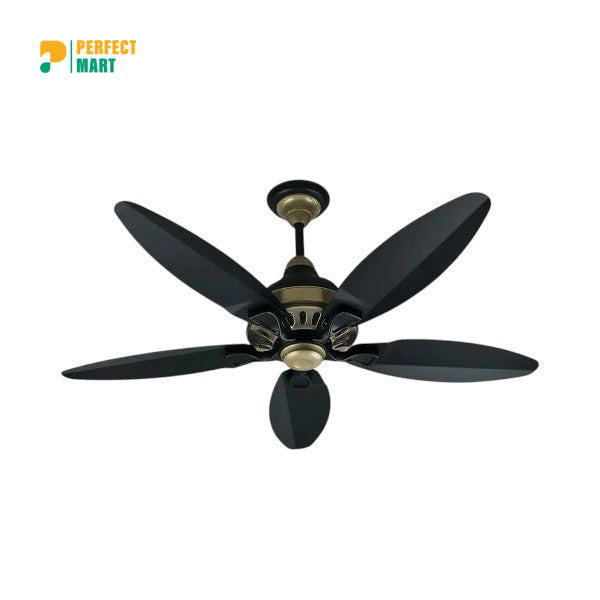 SK Grace 56" Inverter with Remote Ceiling fan Black Gold SK-205