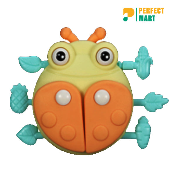 Seven Spotted Ladybug Baby Fitness Educational Toy Tap Sound CN - 1pc