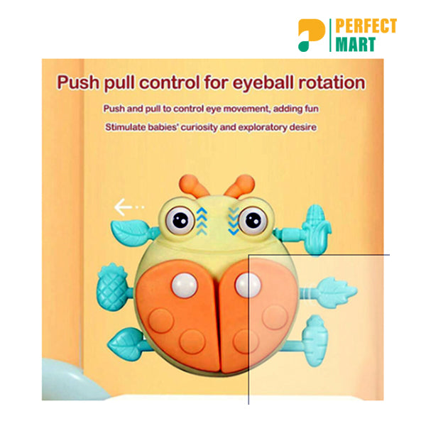 Seven Spotted Ladybug Baby Fitness Educational Toy Tap Sound CN - 1pc