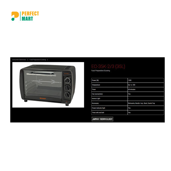 Sharp EO-35K Electric Oven – 35 Liter