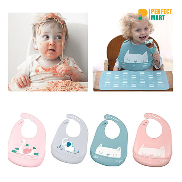 Silicone Baby Bibs - Waterproof Bib Gift Set