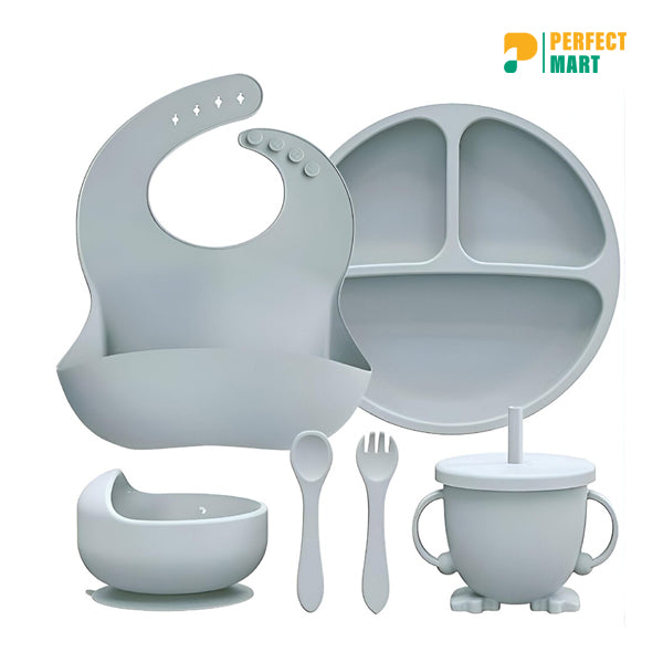 Silicone Feeding Set (6 Pcs) Multi Color