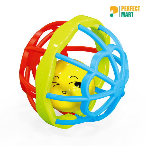 Soft Glue Dumbbell Baby Hand Teether with Jhunjhuni