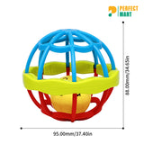 Soft Glue Dumbbell Baby Hand Teether with Jhunjhuni