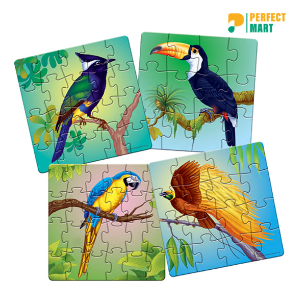 Small Birds Puzzle (4pcs set)