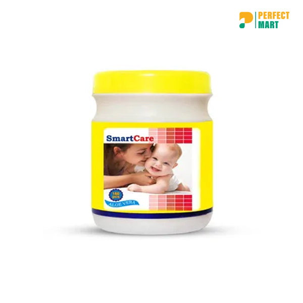 SmartCare Wet Wipes with Tube - 220 Pcs