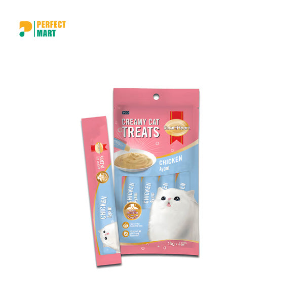 SmartHeart Creamy Treat Chicken Flavour 60gm (15gm x 4)