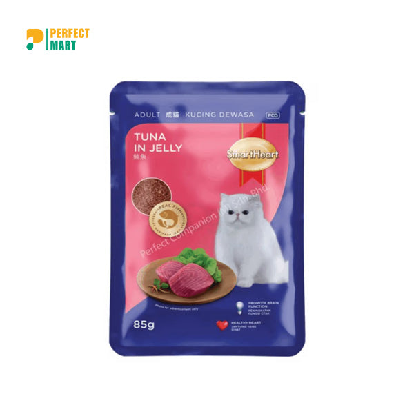 SmartHeart Cat Pouch Adult Tuna in Jelly 85g