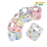 Soft Cotton Bibs for Baby Multicolor – 3 Pcs