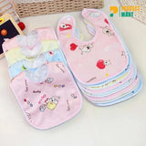 Soft Cotton Bibs for Baby Multicolor – 3 Pcs
