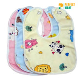 Soft Cotton Bibs for Baby Multicolor – 3 Pcs