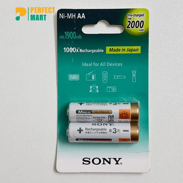 Sony AA (NH-AA-B2KN) Cycle Energy Multi-Use Premium 2Pcs 2000mAh Blister Battery Pack