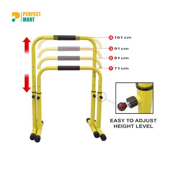 Adjustable High Push Ups Stand and Dips Station ( 48 inch )