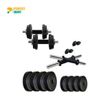 Sports House Dumbbell And Barbell Set 20kg - Black And Silver