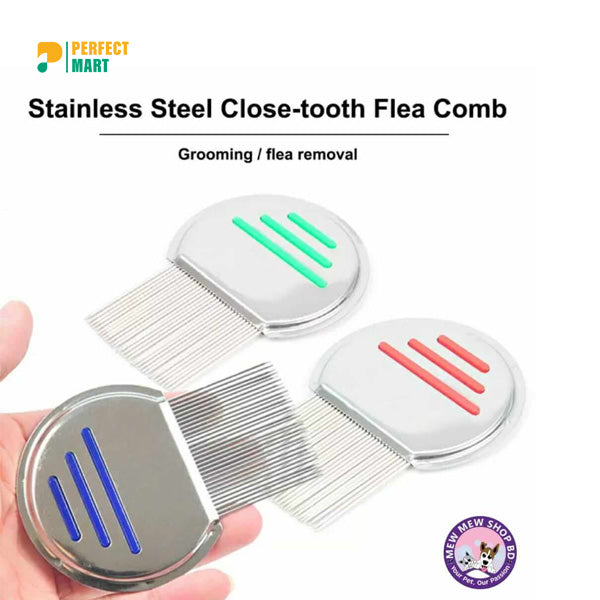 Stainless Steel Flea Comb For Cats & Dogs
