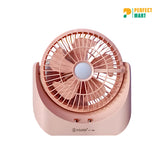 JY Super JY-1881 Super Powerful Lithium Rechargeable Mini Table Fan With LED Light