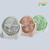 JY Super JY-1881 Super Powerful Lithium Rechargeable Mini Table Fan With LED Light