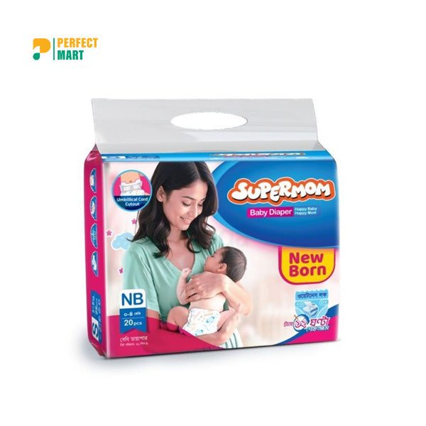 Supermom Baby Diaper New Born (0-4kg) - 20 pcs