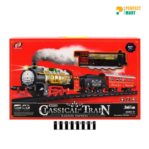 Train and Toy Train Classical Express Train Track Set Toy