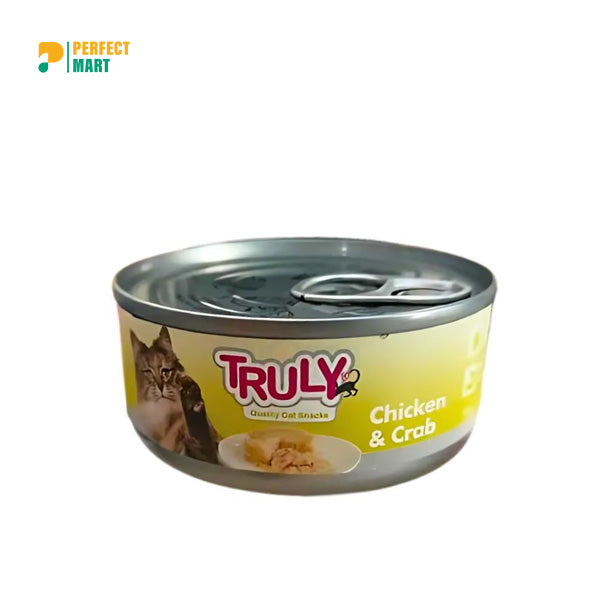 Truly Cat Food Can Chicken and Crab 95gm