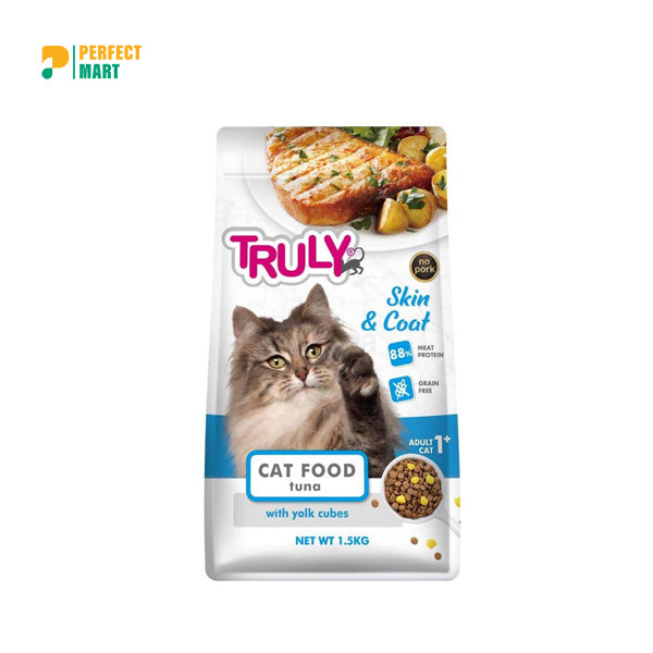 Truly Skin & Coat Care Adult Dry Cat Food Tuna Flavour 1.5kg