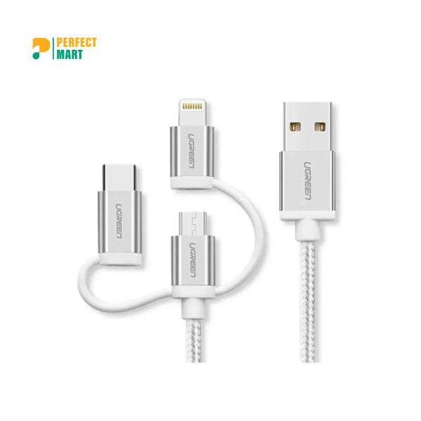 UGREEN 3-IN-1 Charging Data Cable 1.5M(50203)