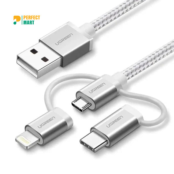 UGREEN 3-IN-1 Charging Data Cable 1.5M(50203)