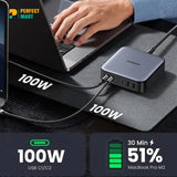 UGREEN Nexode 200W USB C GaN Charger-6 Ports Desktop Charger (40905)