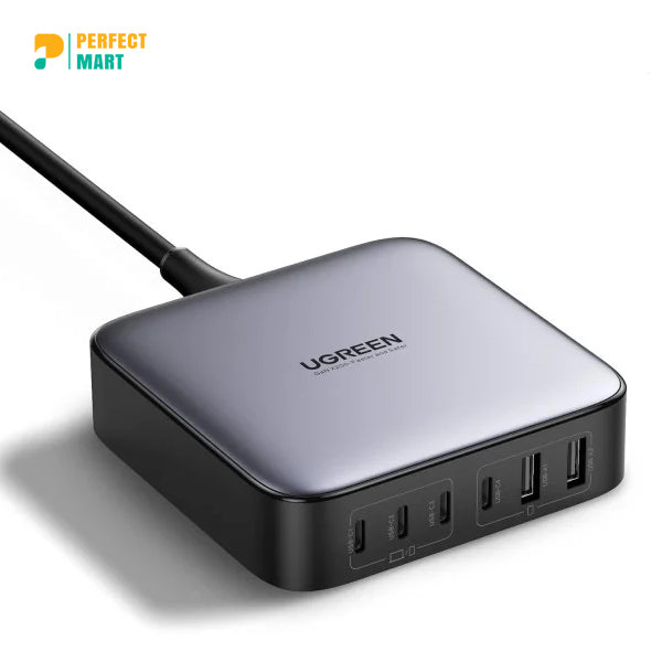 UGREEN Nexode 200W USB C GaN Charger-6 Ports Desktop Charger (40905)