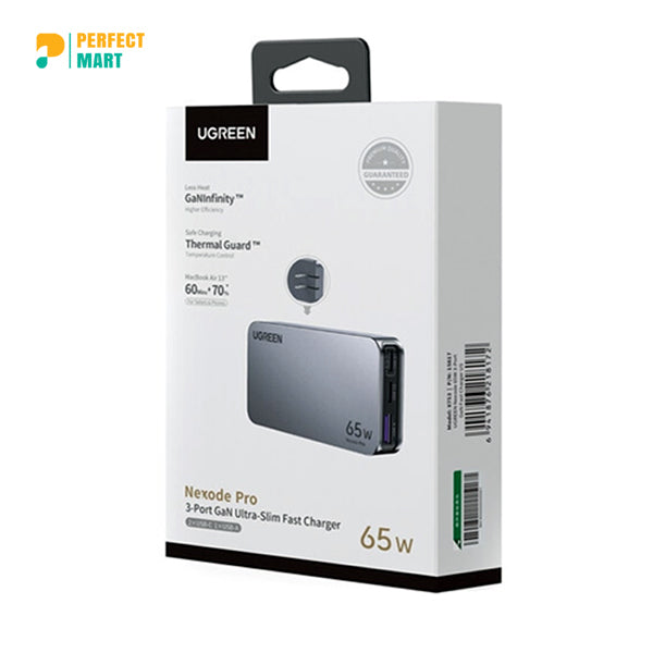 UGREEN Nexode Pro 65W 3-Port GaN Ultra Slim Fast Charger 15817