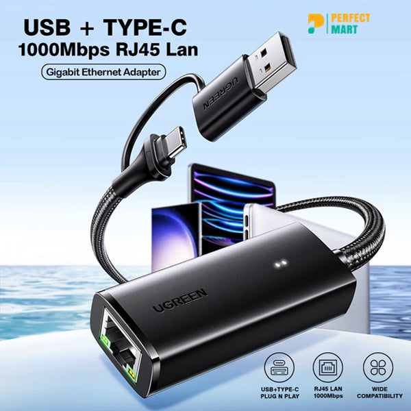 Ugreen USB-C/USB-A LAN Card CM650 (15638)