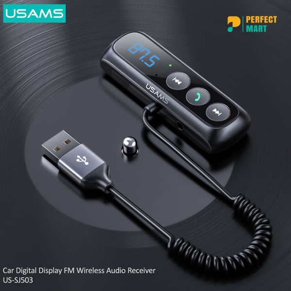 USAMS SJ503 Car Digital Display FM Audio Receiver