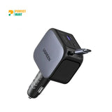 Ugreen EC603 (55909B) 90W Fast Car Charger with Retractable Cable