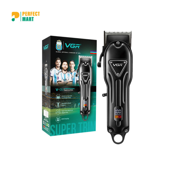 VGR V-051 Cord And Cordless Hair Clipper Salon Series With Taper Lever Adjustment For Men