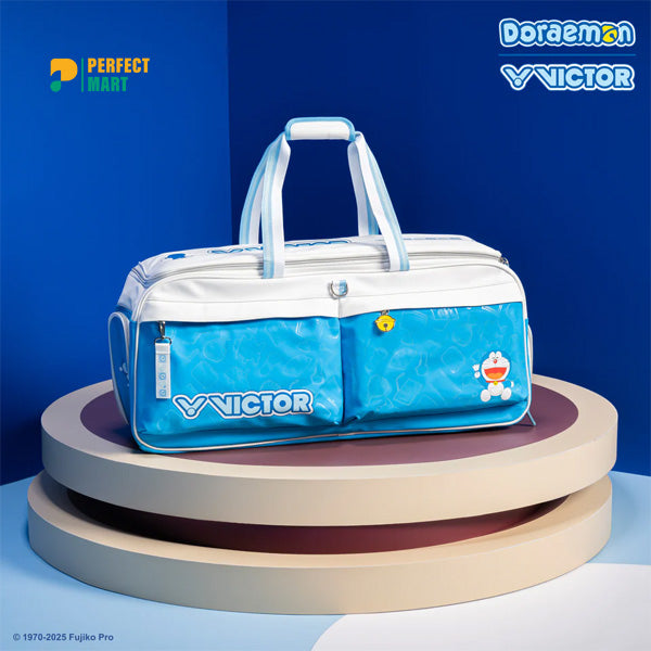 VICTOR Doraemon Rectangular Bag [White-Hawaiian Blue]