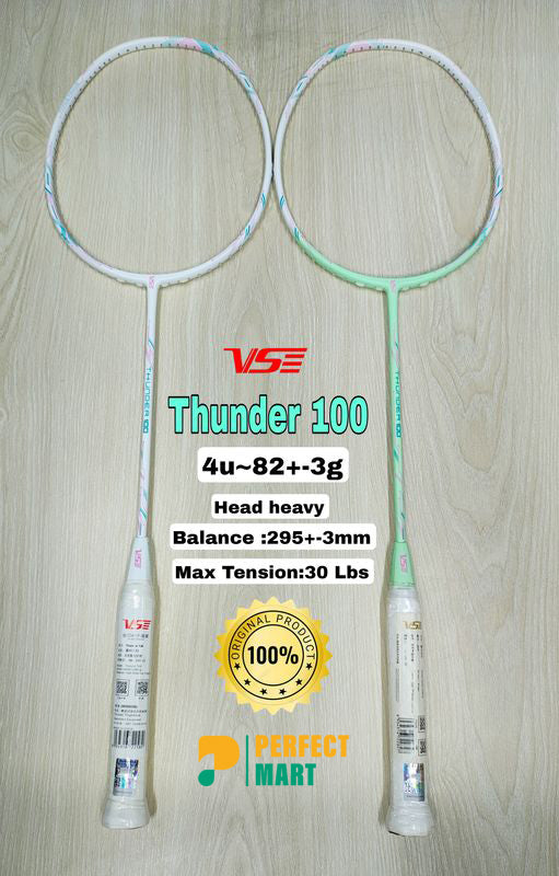 VSE Thunder 100 Badminton Racket with String (Original)