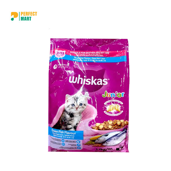 Whiskas Dry Cat Food Kitten Ocean Fish 1.1Kg