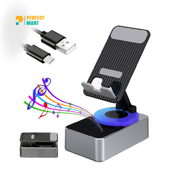 WYS-2301BT Better Bass Wireless Bluetooth Speaker with Foldable Mobile Holder