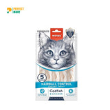 Wanpy Creamy Treat Hairball Control Codfish & Chicken (5 x 14gm)
