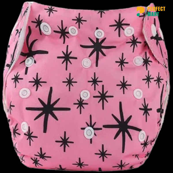 Washable Cloth Diaper Pant For Baby - 2pcs Pad Attach - (0-24 Month) - 1 Pcs