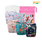 Washable Cloth Diaper Pant For Baby - 2pcs Pad Attach - (0-24 Month) - 1 Pcs