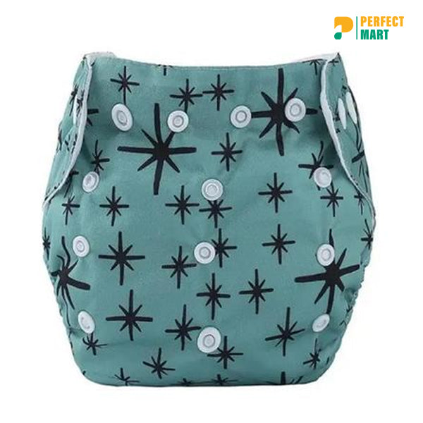 Washable Cloth Diaper Pant For Baby - 2pcs Pad Attach - (0-24 Month) - 1 Pcs