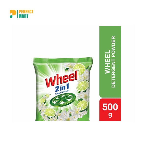 Wheel 2 in 1 Detergent Powder- 500gm
