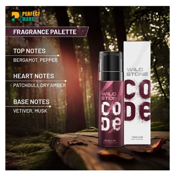 Wild Stone - Code Iridium - No Gas Body Perfume - 120ml