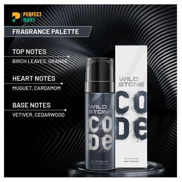 Wild Stone – Code Platinum - No Gas Body Perfume - 120ml