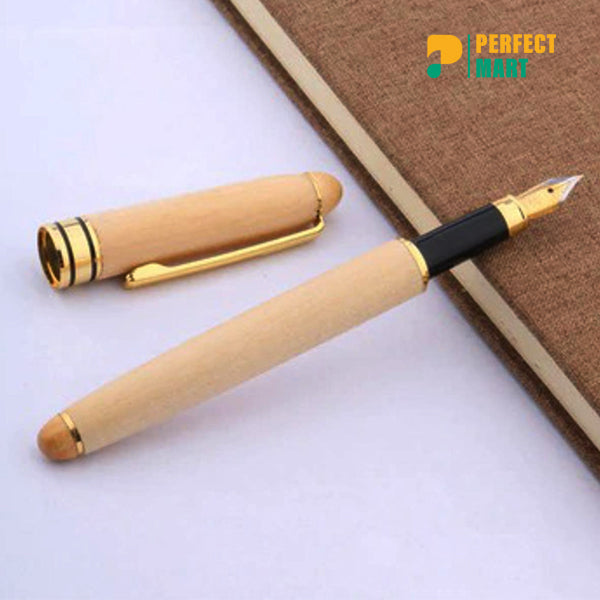 Wooden Fountain Pen With 20ml Ink-Elegant Writing Instrument for Professionals
