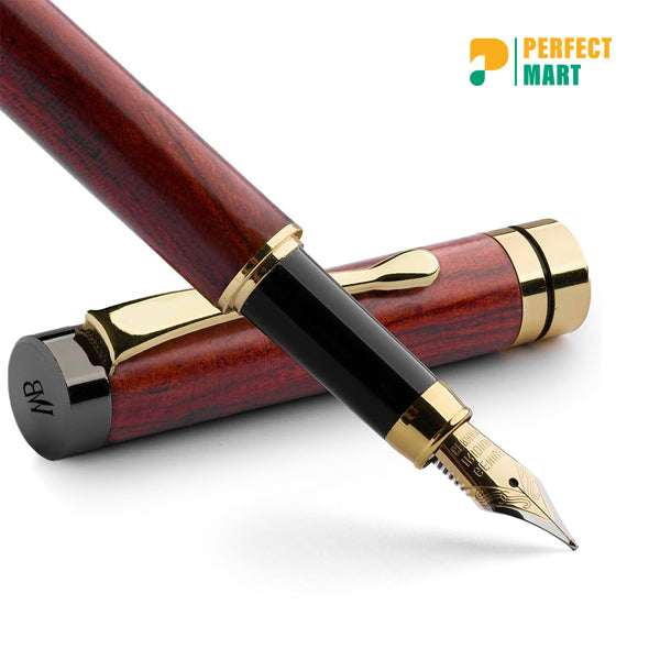 Wooden Fountain Pen With 20ml Ink-Elegant Writing Instrument for Professionals