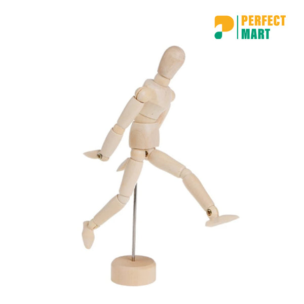Wooden Man Movable Limbs Doll 5.5 Inch