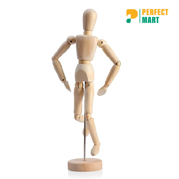 Wooden Man Movable Limbs Doll 5.5 Inch
